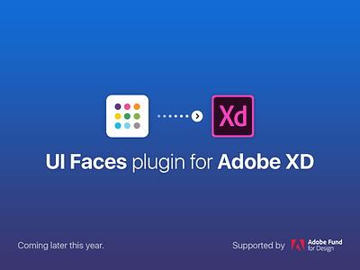 UI Faces plugin for Adobe XD adobe adobe xd aggregator avatar design fund generator mockup plugin tool ui faces