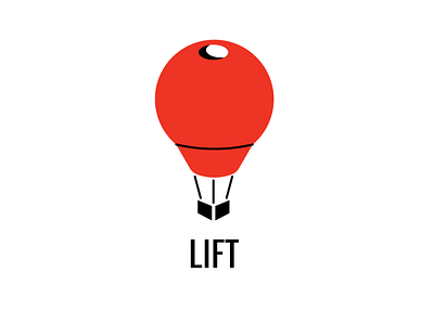 Daily Logo Challenge #2 daily logo challenge hot air balloon lift logo