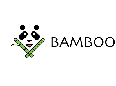 #3: Panda Logo bamboo logo logo design panda