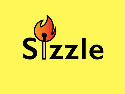 Daily Logo Challenge #10 branding daily logo challenge fire firewood flame flame logo logo match sizzle