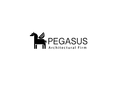 Daily Logo Challenge #43 architectural firm daily logo challenge logo pegasus