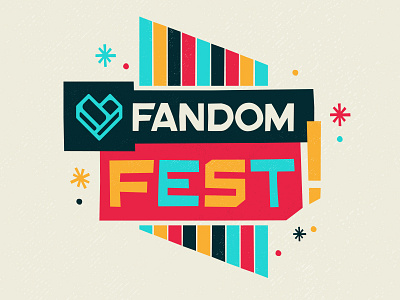 FANDOM Fest Identity brand brand identity comic con fandom logo logo design pop culture