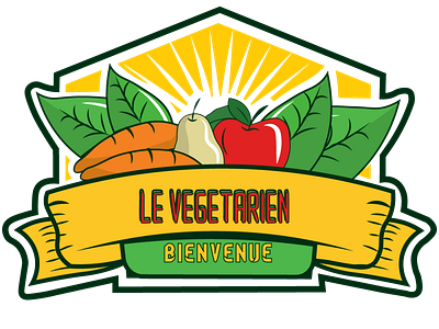 logo fruits legumes design fruits logo vector vegetables