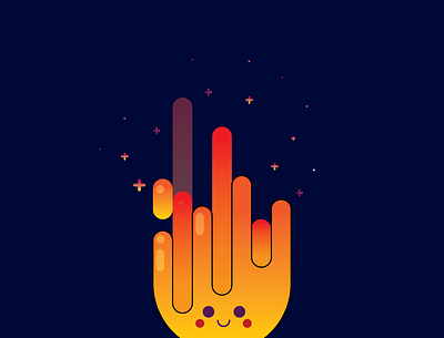 FIRE design fire illustration logo smile ui vector