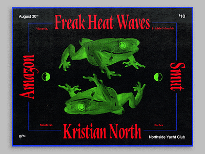 Freak Heat Waves flyer amazon bands cincinatti flyer freak heat waves kristian north smut
