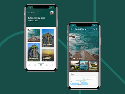 GO beach design figma figmadesign mobile trending treveling ui uidesign uiinspirations