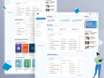 Online Library and Academic Platform Dashboard by Fajri for Visual ...