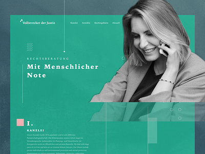 Vollstrecker der Justiz - Website Exploration advocate attorney barrister clean ui company profile corporate counsel counsellor green justice landing page landingpage lawyer solicitor squire website