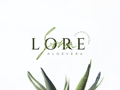 Sona Lore Aloevera logo design art branding clean design graphic design handwritten illustration logo logo design minimal photography signature skincare typography ui vector