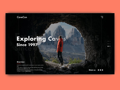 CaveCon Website Design design ui web