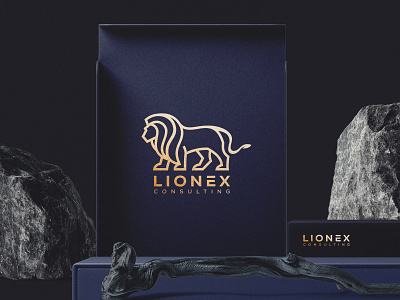 Lionex Logo lion logo logo design modern logo professional logo