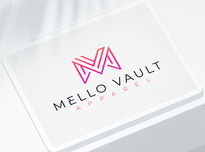 Mello Apparel Logo Design logomark modern logo