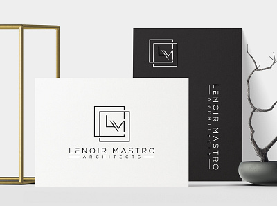 Lenoir Architect Logo Design logo mark modern logo