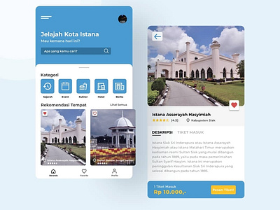 Regional Tourism App app design uidesign uiux web website