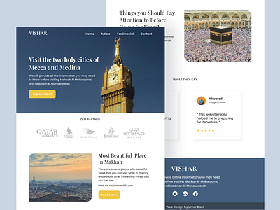 Visit Haramain - Web Design Exploration