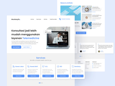 Mustasyfa - Hospital Profile Web Design