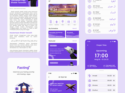Fasting+ App app design graphic design islam muslim ui uiux
