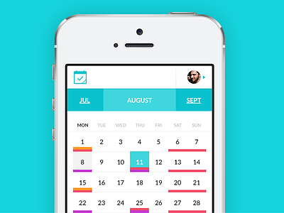 Fitness Calendar app calendar fitness mobile website