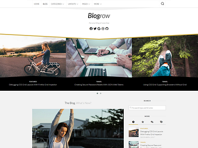 Blogrow WordPress Theme blog free responsive wordpress wordpress theme