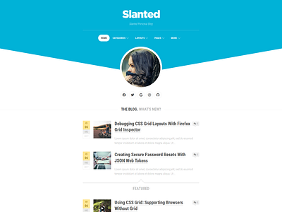 Slanted WordPress Theme blog free responsive wordpress wordpress theme