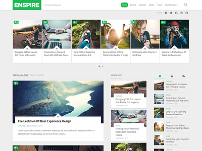 Enspire WordPress Theme blog free magazine responsive wordpress wordpress theme