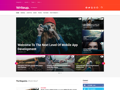 Writeup WordPress Theme blog magazine responsive wordpress wordpress theme