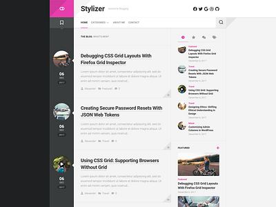 Stylizer WordPress Theme blog free responsive wordpress wordpress theme