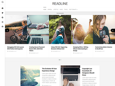 Readline WordPress Theme blog free magazine responsive wordpress wordpress theme