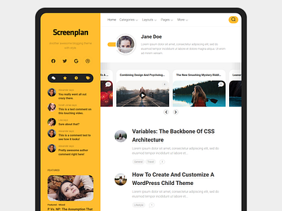 Screenplan WordPress Theme