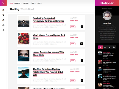 Motioner WordPress Theme blog free responsive wordpress wordpress theme