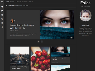 Folias WordPress Theme blog portfolio responsive wordpress wordpress theme