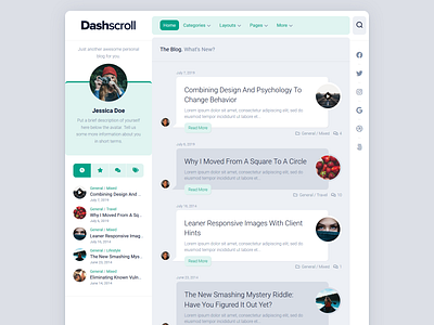 Dashscroll WordPress Theme