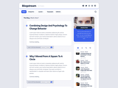 Blogstream WordPress Theme