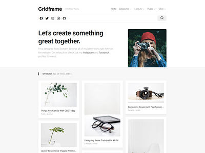 Gridframe WordPress Theme