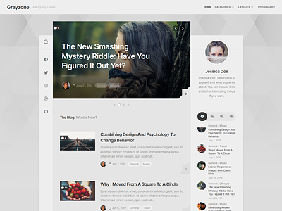 Grayzone WordPress Theme blog design free magazine responsive wordpress wordpress theme