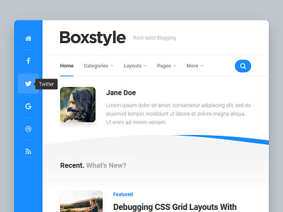 Boxstyle WordPress Theme blog free responsive wordpress