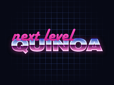 Weekday Warmup: Retro Chrome 80s chrome design envato fonts graphic design illustration lettering outrun quinoa retro synthwave text typography vector weekday warmup