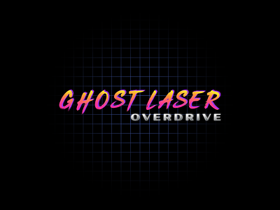 Ghost Laser Overdrive 80s aesthetic aestheticart artwork design graphic design illustration retro synthwave typography vaporwave vaporwaveaesthetic vaporwaveart vector visualarts weekday warmup
