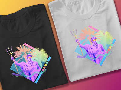 Open Swim - TShirt Design 80s 90s design heatwave illustration memphis oldschool retro teedesign trapperkeeper tshirt vaporwave vaporwaveart vector