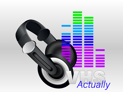 Headphones design headphones illustration typography vector