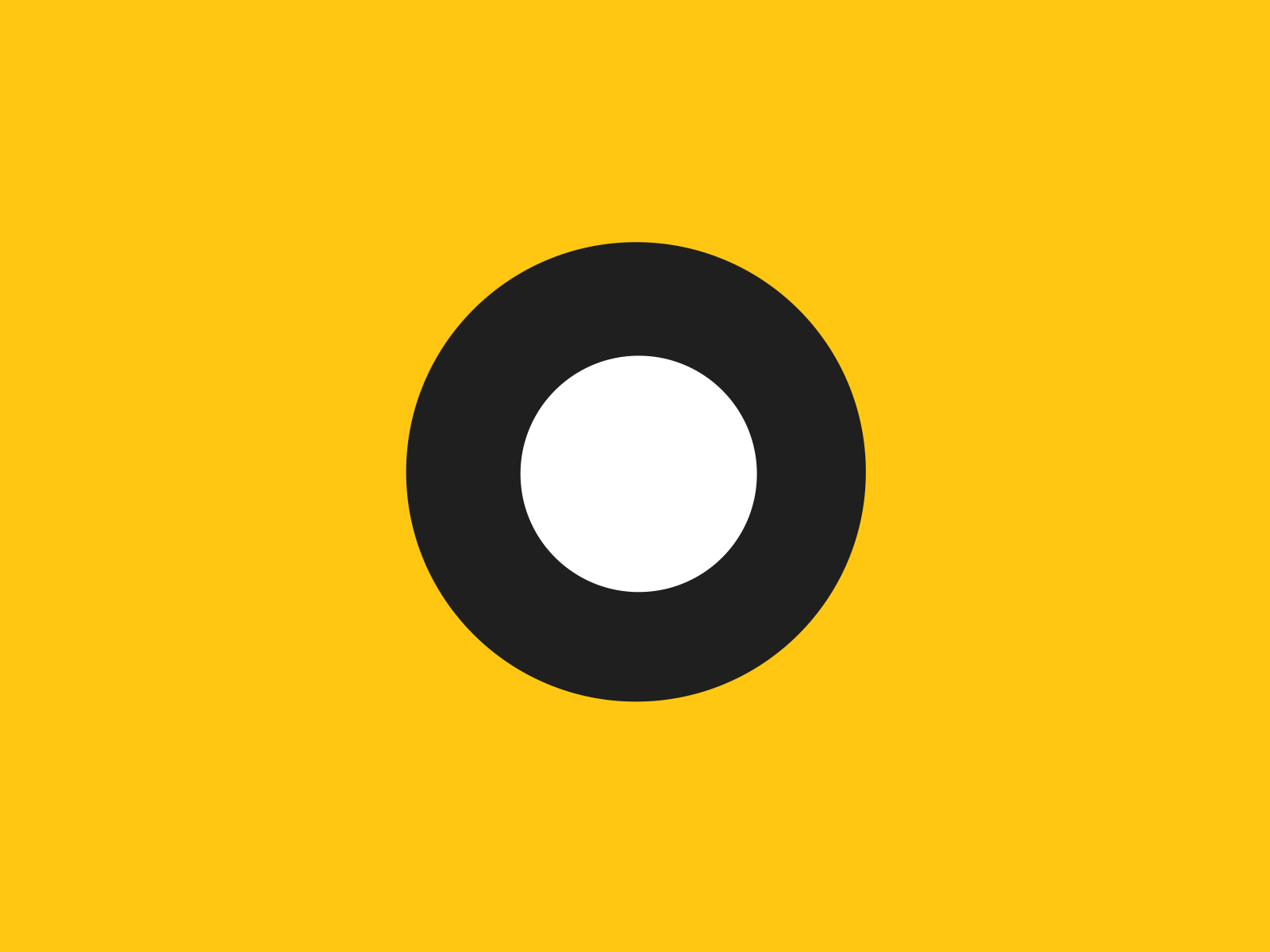 disk animation animation black white circle flat geometric sound yellow