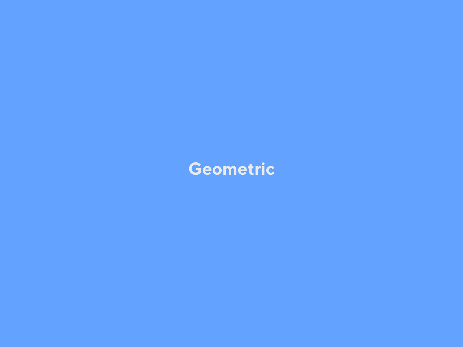 geometric animation