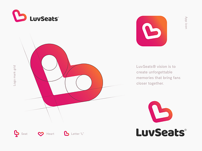 LuvSeats Branding branding design graphic design illustration interface logo vector visual identity