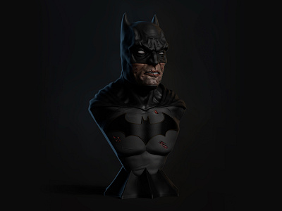 Batman bust bat batman bust busto design sculpt zbrush