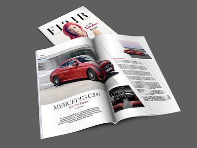 Mercedes Layout Design - Flair Magazine art artdirector article artwork layout layout design layoutdesign magazine magazine cover mascot mercedes