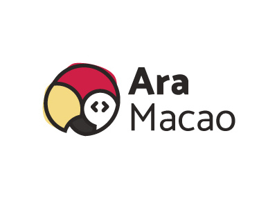 Ara Macao Logo design icon logo macaw parrot