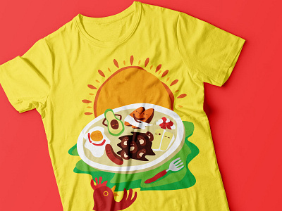 Morning Breakfast T-shirt Print food honduras illustration shirt