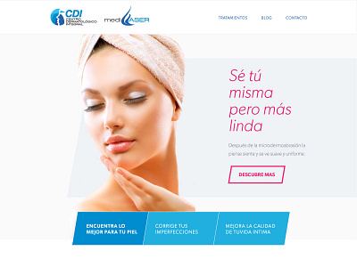 CDI Medilaser - Homepage design home homepage web