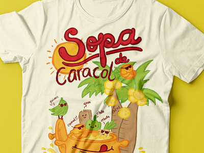 Sopa de Caracol food honduras illustration shirt