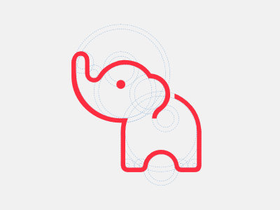 Jellyphant elephant icon jellyphant line logo